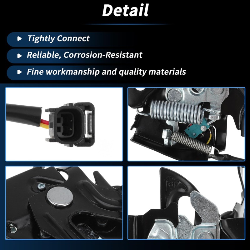 X AUTOHAUX Car Hood Latch Assembly for Honda Pilot 2009