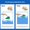 LIUCOGXI 1/2 Inch Brass Float Valve Water Valve with Adapter