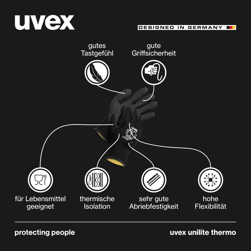 Uvex unilite thermo - cold protection gloves - winter gloves