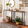 HOOBRO Narrow Console Table, 29.5" Small Entryway Table, Thin Sofa