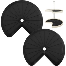 PercyEffie 2pcs Lazy Susan Shelf Liner 27In Silicone Lazy Susan Liners for Kitchen Cabinets Corner Base Cabinets Upgraded Composite Materials Circle Mats for Shelf Drawer Refrigerator Cupboard