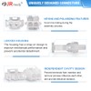 JRready ST6427 Power Connector 6 Pin (5 Matched Sets)，2.13mm Diameter