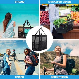 Mesh Beach Bag XXL Family Mesh Beach Bag Shopping Bags Beach Bag