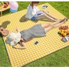 1-Person Waterproof Mini Picnic Beach Mat Red 3ea