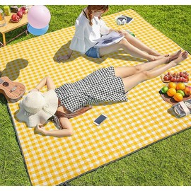 1-Person Waterproof Mini Picnic Beach Mat Red 3ea