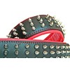 Bestia Genuine Leather Dog Collar with Screw Tips and Leather
