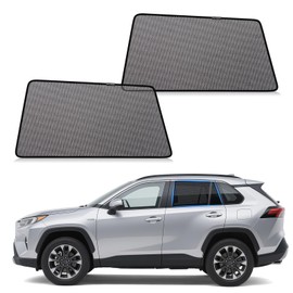 ZATOOTO Car Window Shades Toyota RAV4 2019-2024 for Rear Window | 2-Pack Baby & Pet Sun Shades | Blocks 99% UV & Heat | Breathable Mesh Privacy Screen | Bug-Free Design for Camping & Travel