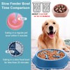 TOCOZOC Plato para Perro, 2 Piezas de Comedero Lento para