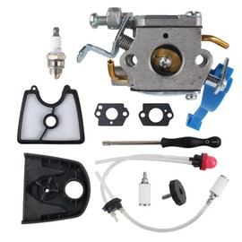 Carbbia 590460102 Carburetor with 545109601 Airbox Cover 545112101 Filter for Husqvarna 125BVX 125BX 125B Handheld Leaf Blower for Jonsered BV2126 B2126 Replace 545081811 581798001 C1Q-W37