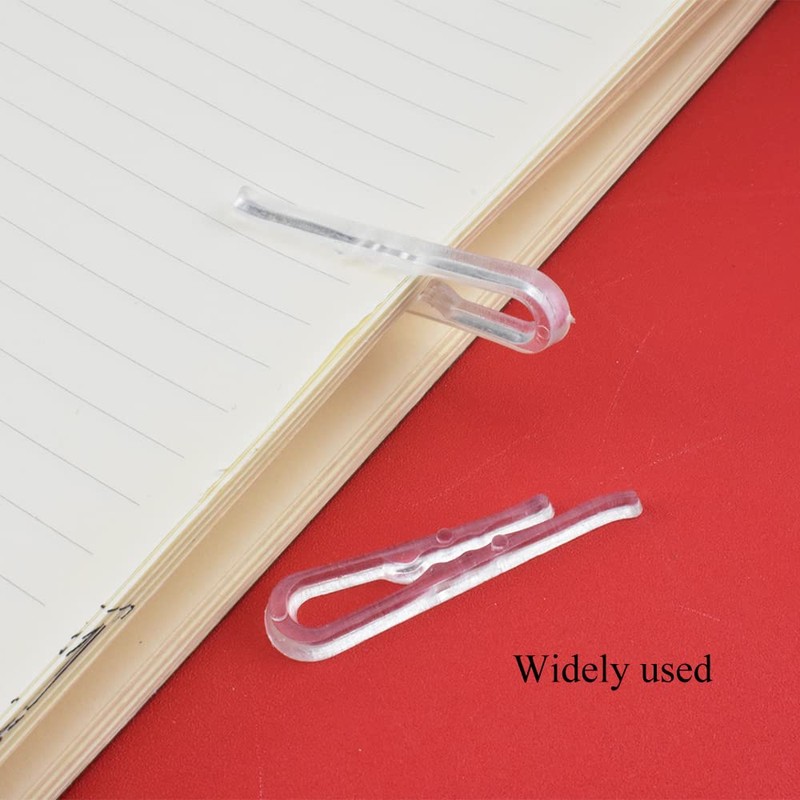 HAHIYO 2 inches/50mm 120Pcs Clear Plastic U Shape Alligator Clips