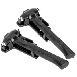 TradeWind Emergency Escape Hammer with Seat Belt Cutter Breaking Emergency Car Window Seat Belt Cutting Rescue Hammer Set of 2 (Black 22cm)