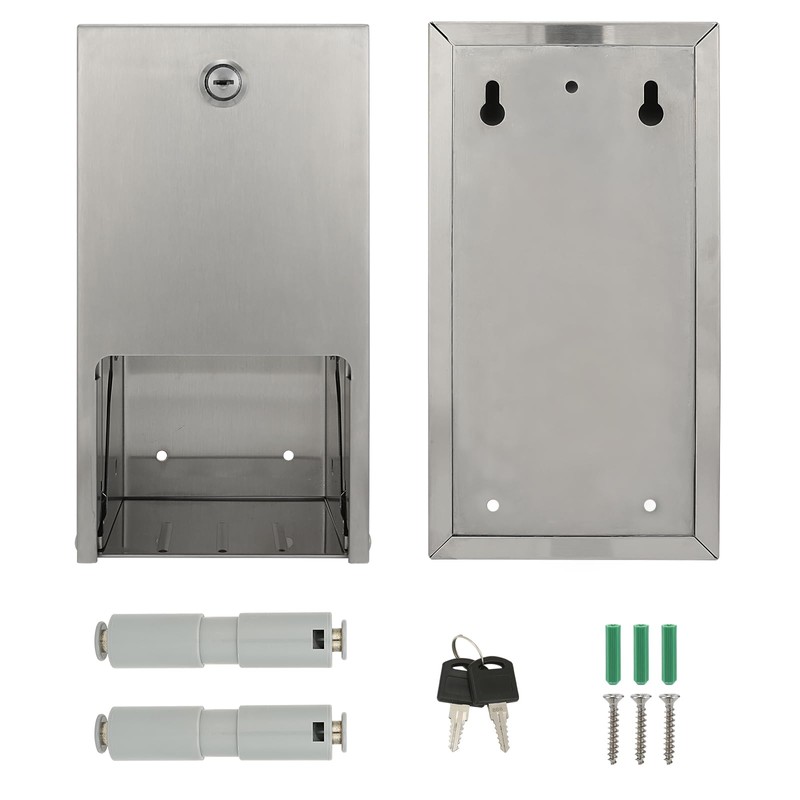 Stardrix 2 Roll Stainless Steel Commercial Toilet Paper Dispenser, Heavy