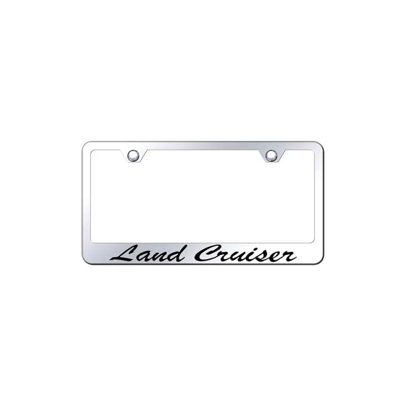 Au-TOMOTIVE GOLD Laser Etched Script License Plate Frame for Toyota