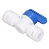 10Pcs Inline Shut Off Ball Valve 3/8in OD Plastic Quick