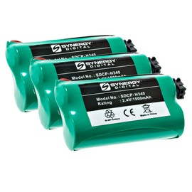 Synergy Digital Cordless Phone Batteries, Works with Uniden BT-1015 Cordless Phone, (Ni-MH, 2.4V, 1500 mAh) Ultra Hi-Capacity, Combo-Pack Includes: 3 x SDCP-H340 Batteries