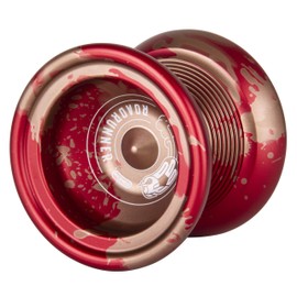 Duncan Toys Roadrunner Yo-Yo, Unresponsive Expert Level Yo-Yo, Concave Bearing and Aluminum Body, Red w/Gold Splash