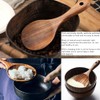 Wooden Rice Spoon,Non Stick Rice Paddle Heat Resistance Serving Spoon,