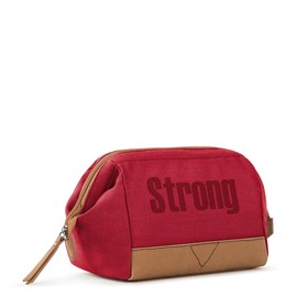 The Sak On The Go Dopp Kitt in Cotton Canvas, Travel Pouch for Men & Women, Red