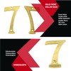 ZW Hardware A200 3 Inch Bright Brass House Number 7