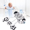 Baby Plush Animal Stroller Toys Black and White Spiral Activity