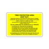 Safety First Display LTD Tree protection area keep out sign