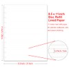 A4 TUL Discbound Lined Refill Paper, 11 Disc Hole Punched,