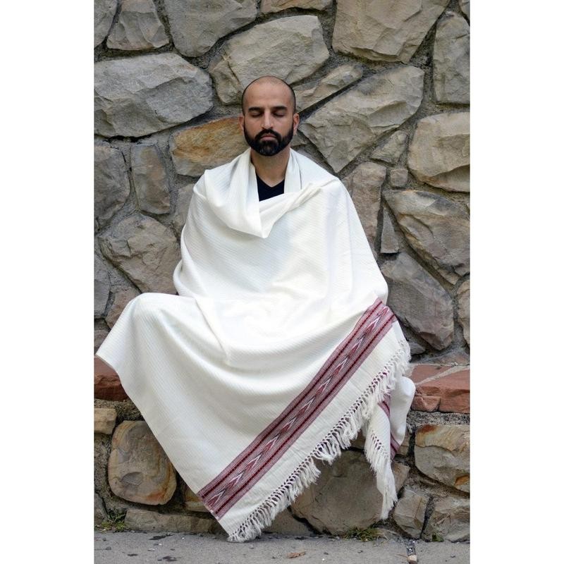 Meditation Shawl / Meditation Blanket / Prayer Shawl for Men