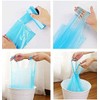 100 Pcs 4 Gallon Blue 45x60Cm Kitchen Trash Bags with