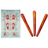 Massage toolsets with CHART for Professionals Foot Hand Massage Wooden