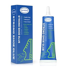 calcomanía de reparación de suela de secado lento, grado profesional, resistente al agua, pegamento de reparación transparente para tenis, botas, sandalias, cueros, bolsos y mucho más (60 ml)