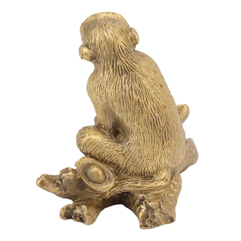 Brass Monkey Statue Chinese Zodiac Handmade Home Decor Collectibles Figurine
