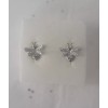 925 Sterling Silver Bee Stud Earrings & Necklace Pendant Set