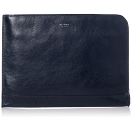 Ultima Tokyo No. 77824 Clutch Bag, Genuine Leather, A4 Pouch, Lyle, navy