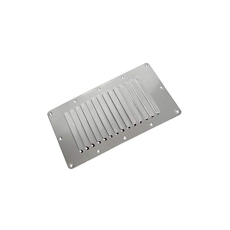 SeaLux Marine Vertical Vent 9" x 5" Stainless Steel Louvered