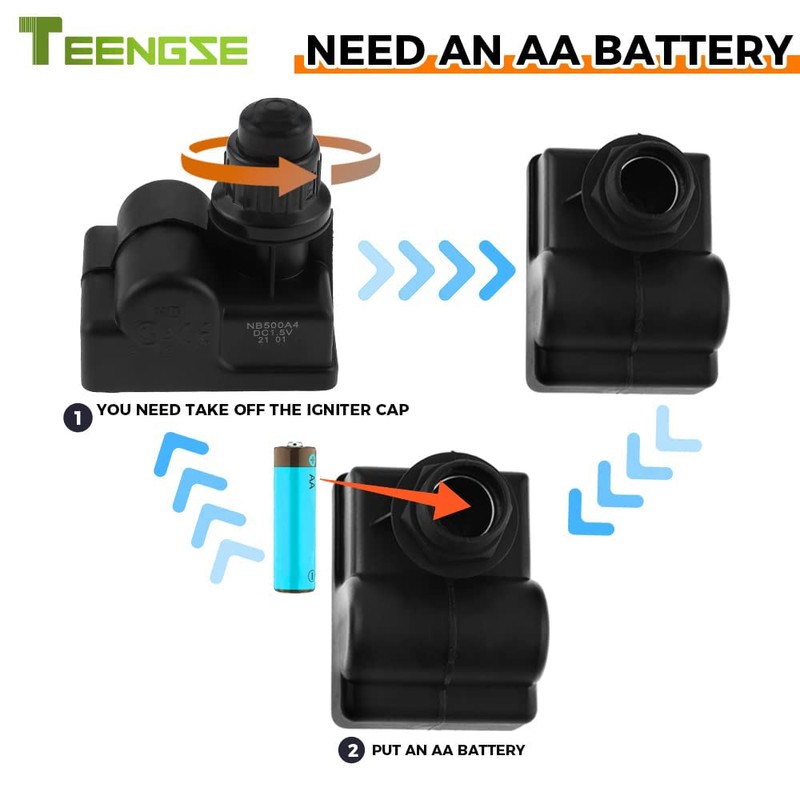 TEENGSE Grill Igniter Assembly Kit, Gas Grill Spark Generator, Electronic