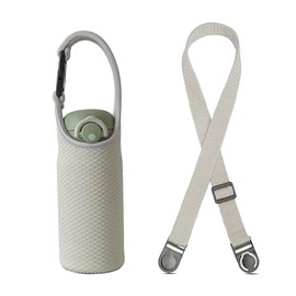 Futakuchi Water Bottle Cover, 2-Way Insulation, Cold Insulation, 11.8 fl oz (350 ml), 16.9 fl oz (500 ml), 600 ml, For Thermos, Plastic Bottle Holder, Handbag, Crossbody Shoulder Strap, Water Bottle,