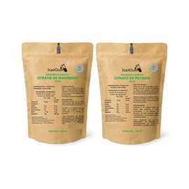 DUO de Citrato de Potasio Puro y Citrato de Magnesio Puro de 250 G c/u