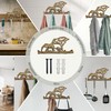 your castle Decorative Wall Hook with Animal Motif: Elephants, Cast
