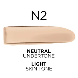 L'Oreal Paris True Match Super-Blendable Foundation, Medium Coverage Liquid Foundation Makeup with SPF 17, N2, Light, 1 Fl Oz