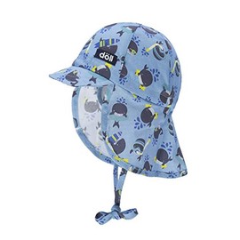 Döll Baby Boys' Tie Hat with Peak and Neck Protection Hat, Alaskan Blue 3350