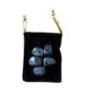 Pandiui23 5 Natural Stone Larvakite- 5 Polished Crystals Larvakite with Energy Properties, Polished Larvakite (Larvakite, 5 PCS)