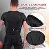 Dialudon Men Football Rib Protector Padded Shirt 7-Pads Chest Shoulder