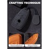 ontto Suede Car Key fob Cover Fit for Mercedes A