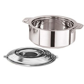 Shourya Trading Satre Online And Marketing - Olla para servir de acero inoxidable, cacerola, hotpot, caja Chapati, contenedor Chapati, olla para servir, olla innovadora de acero inoxidable, paquete de 1