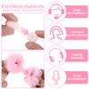 4 Pieces Mini Pink Microphone Windscreen, High-Density Headset Foam Mic