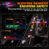 LRTER 2x17.7 Emergency Flashing Warning Strobe Lights Bar w/Digital Display