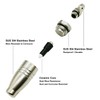 Turbo Nozzle Pressure Washer Tips, SUS 304 Stainless Steel 360°Rotating