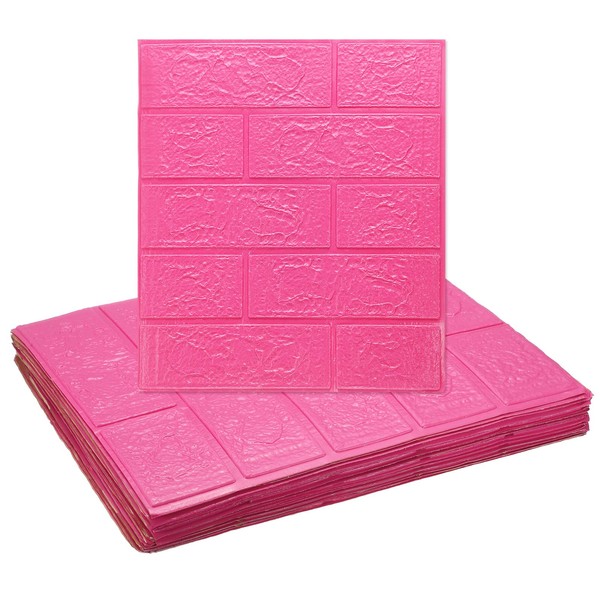 sourcing map 20pcs 3D Brick Effect Wall Panels 29 sq.Ft