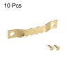 sourcing map Sawtooth Hanger - Double Holes with Screws for