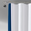 Lush Decor Block Border Shower Curtain, 72" x 72", White